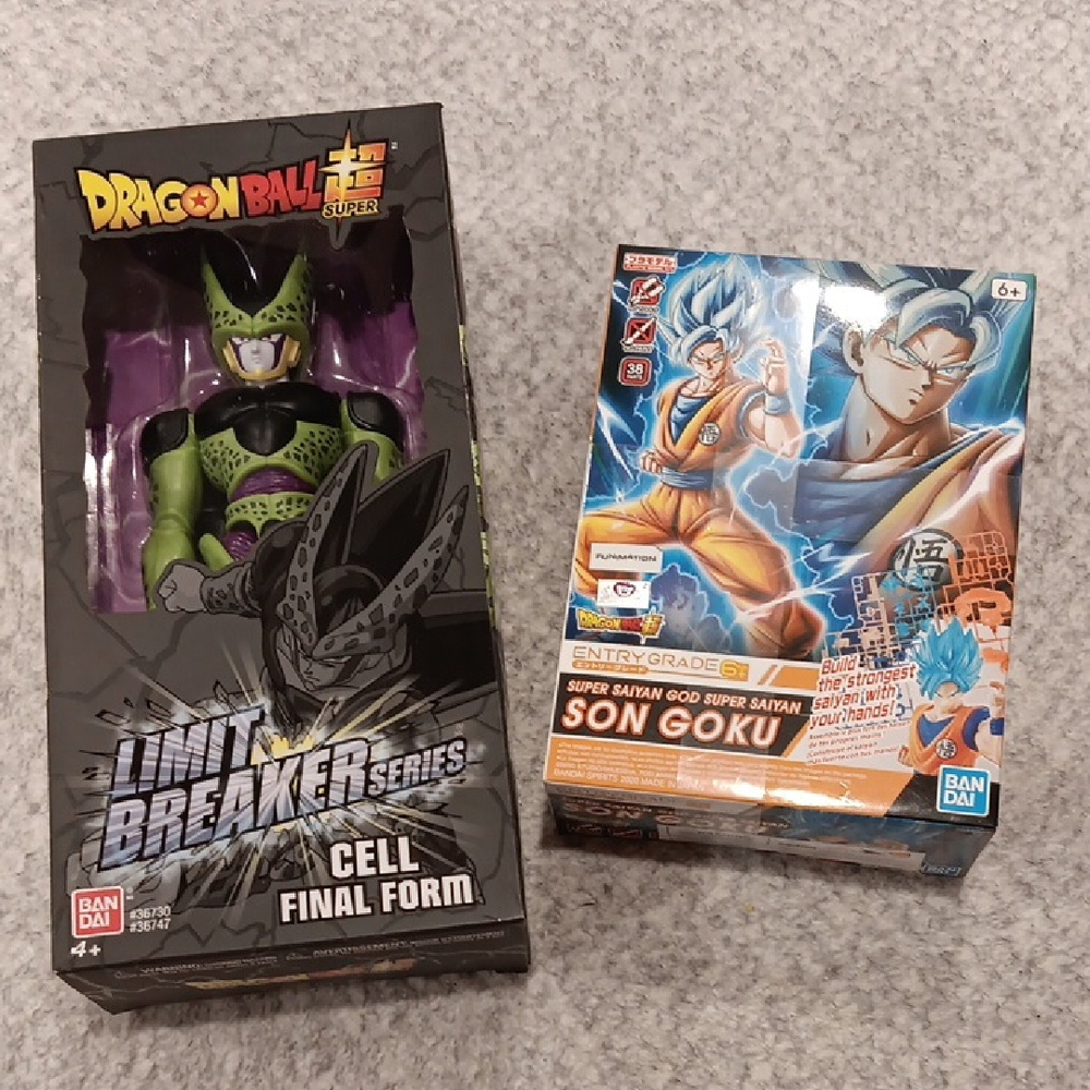 NIB, Dragon Ball Super Cell Final Form Figure and Son Goku Build Kit